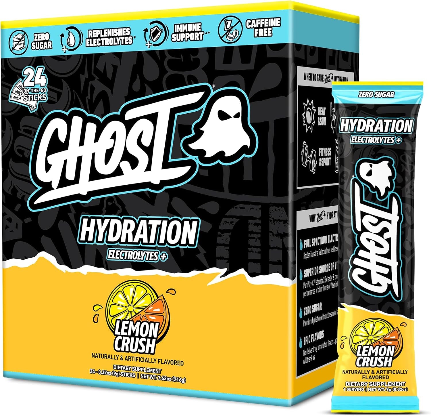 GHOST Hydration Electrolyte Powder Packets
