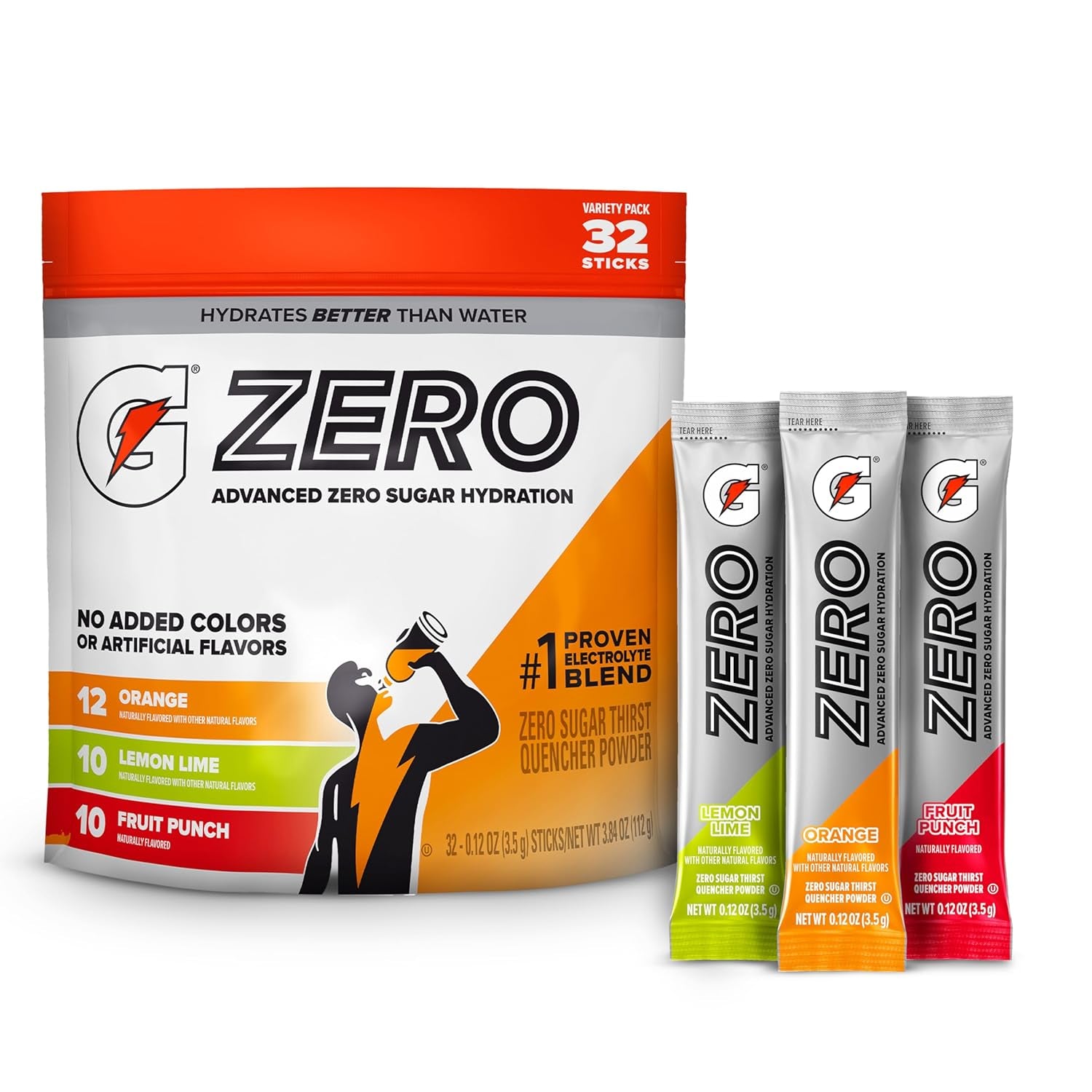 Gatorade Zero Electrolyte Powder Drink Mix