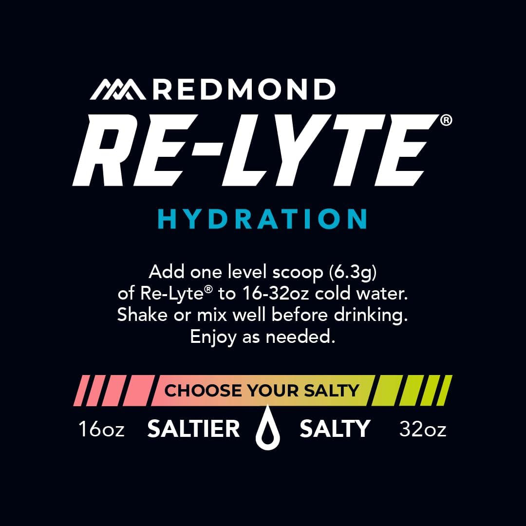 Redmond Re-Lyte Sugar Free Electrolyte Powder Drink Mix
