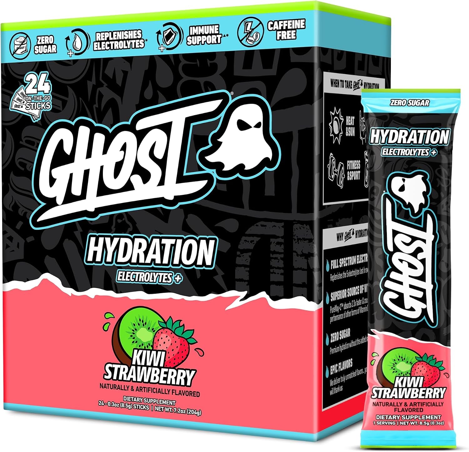 GHOST Hydration Electrolyte Powder Packets