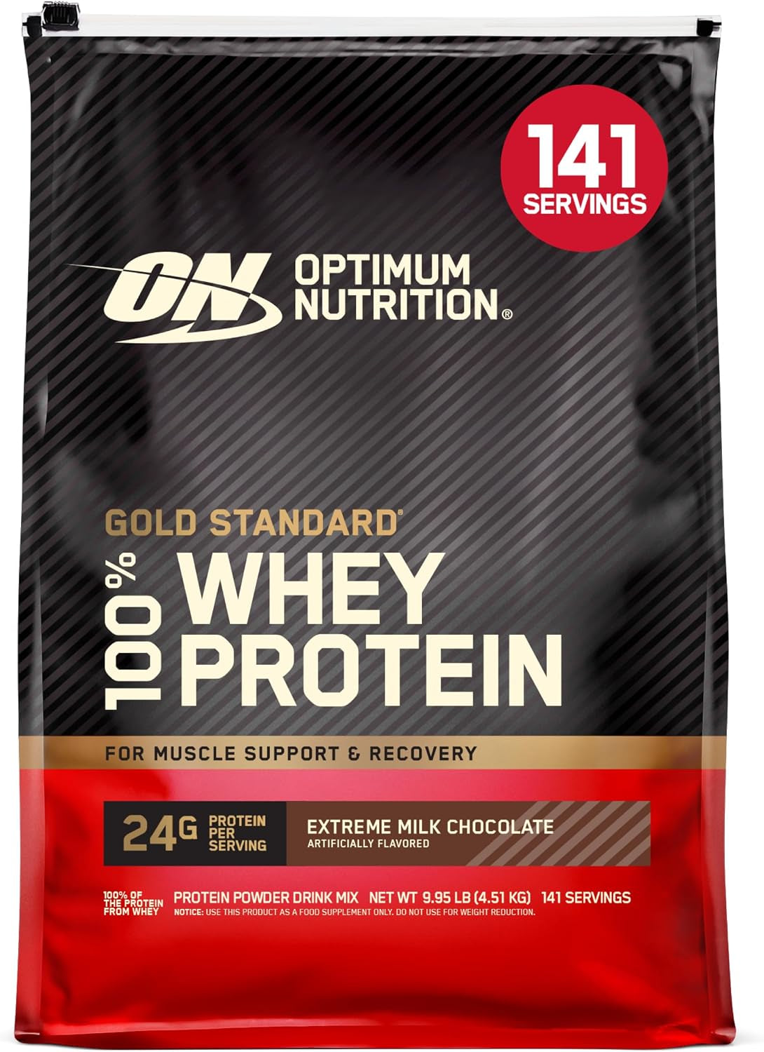 Optimum Nutrition Gold Standard 100% Whey Protein Powder, Vanilla Ice Cream, 2 Pound (Packaging May Vary) | 24G 100% Whey Protein per Serving, with Bcaas, Gluten Free, Banned Substance Tested, Easy Mixing, Muscle Support & Recovery