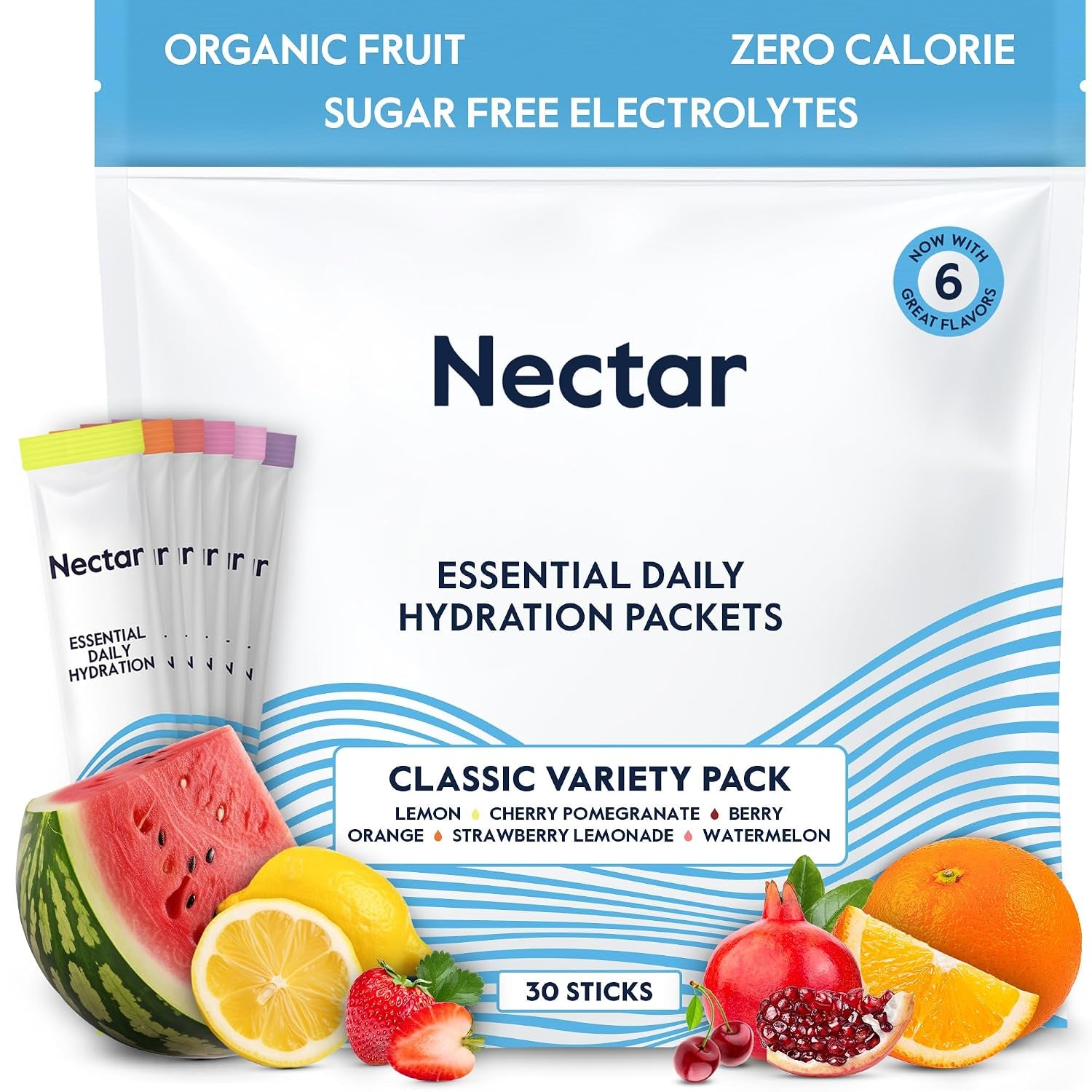 Nectar Hydration Electrolytes Powder Packets