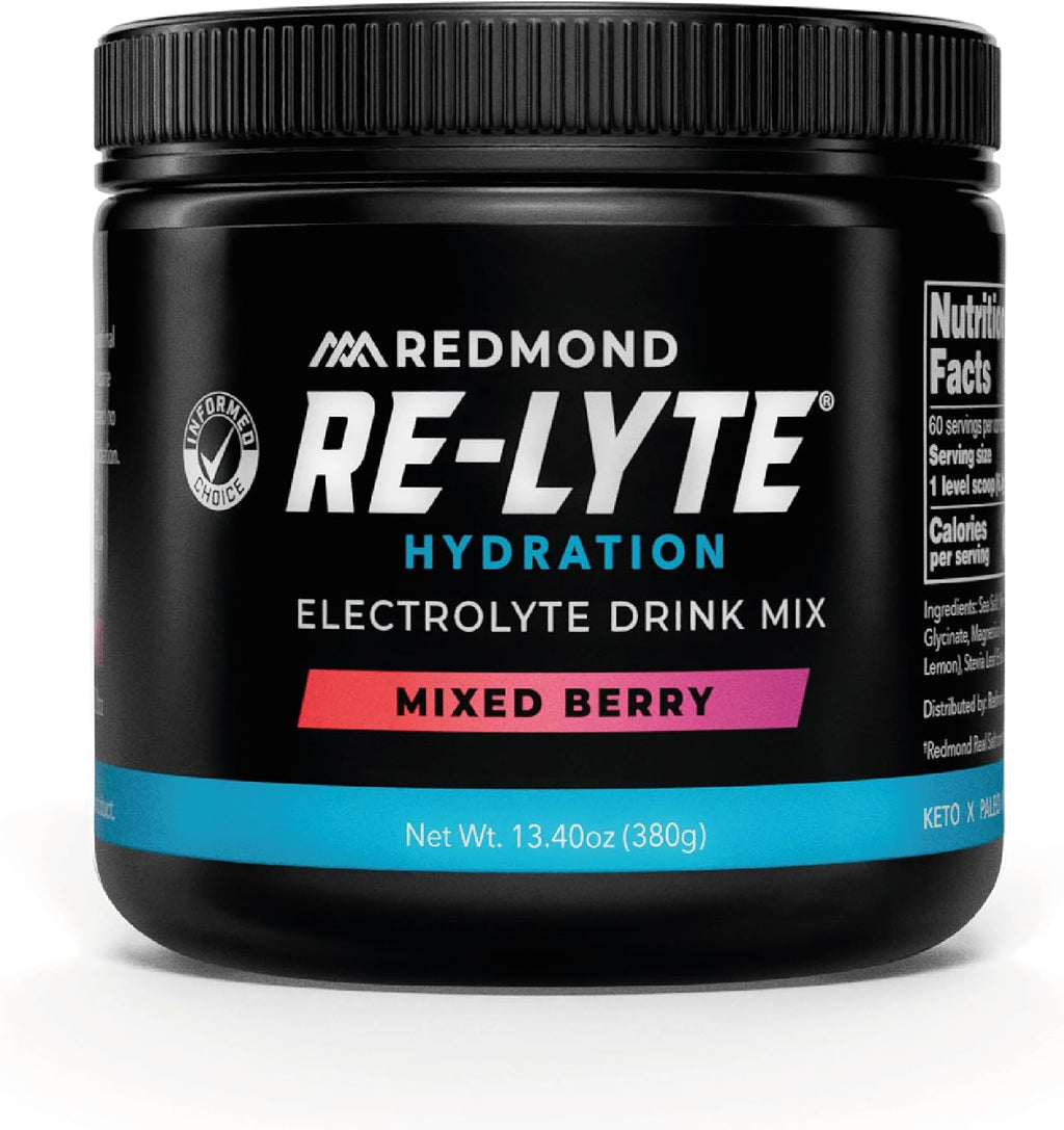 Redmond Re-Lyte Sugar Free Electrolyte Powder Drink Mix