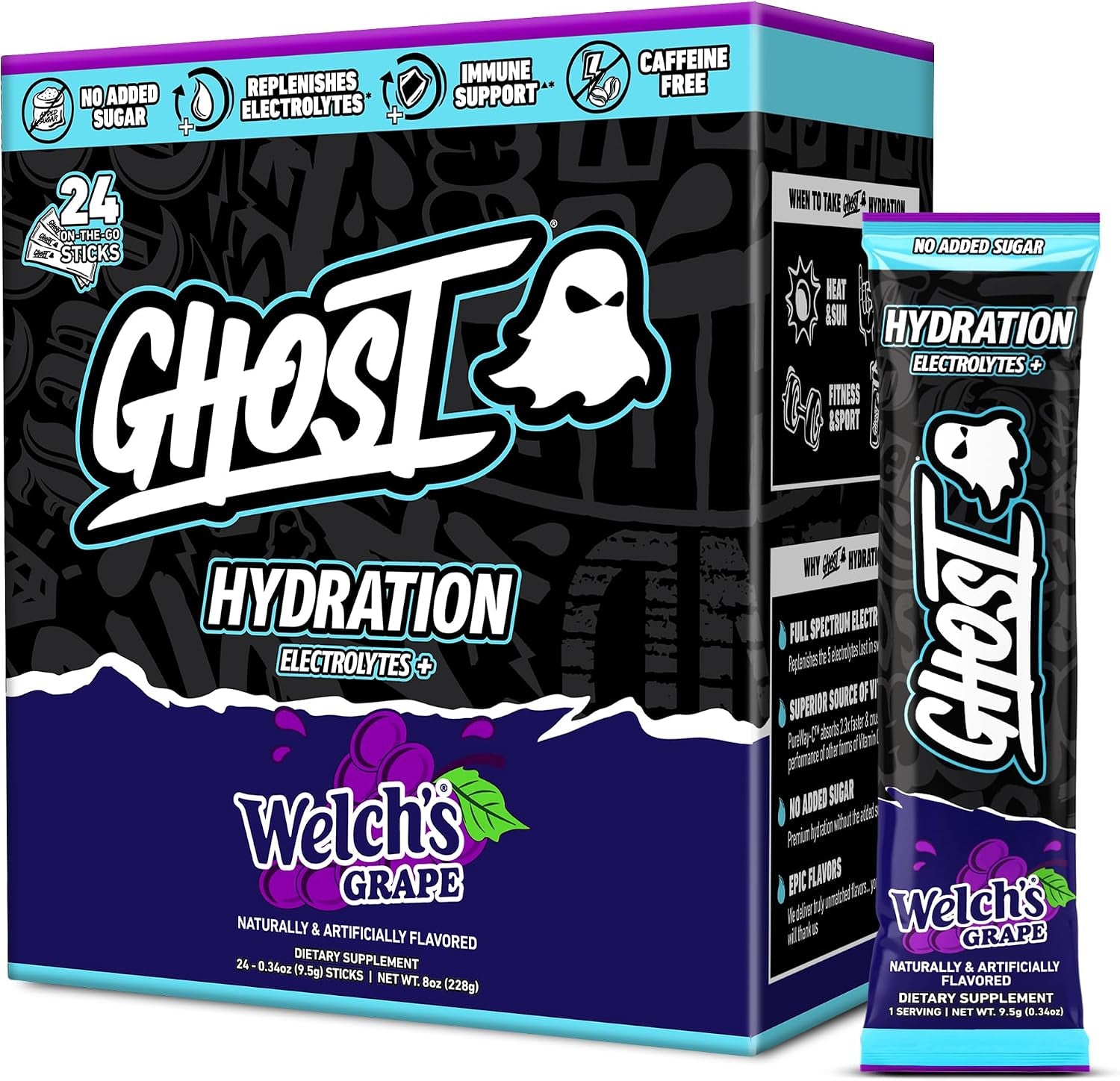 GHOST Hydration Electrolyte Powder Packets