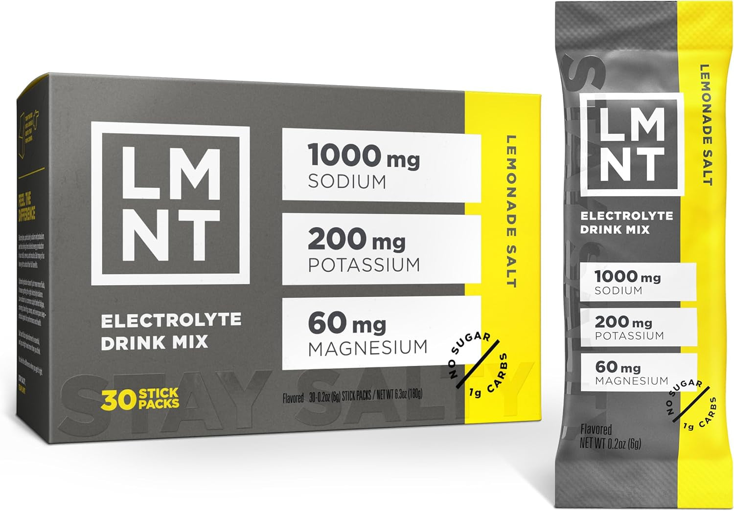 LMNT Zero Sugar Electrolyte Packets