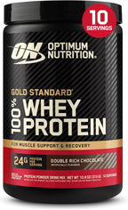 Optimum Nutrition Gold Standard 100% Whey Protein Powder, Vanilla Ice Cream, 2 Pound (Packaging May Vary) | 24G 100% Whey Protein per Serving, with Bcaas, Gluten Free, Banned Substance Tested, Easy Mixing, Muscle Support & Recovery