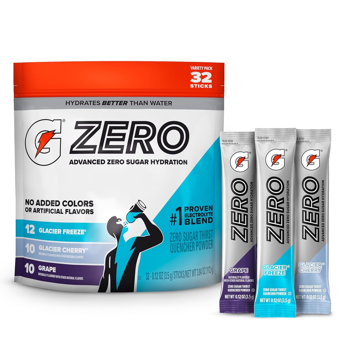 Gatorade Zero Electrolyte Powder Drink Mix
