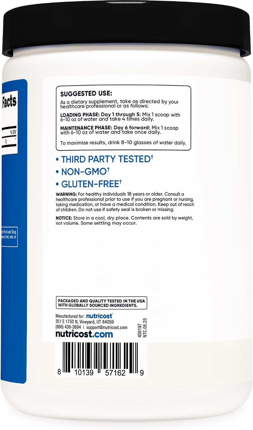 Nutricost Creatine Monohydrate Micronized Powder