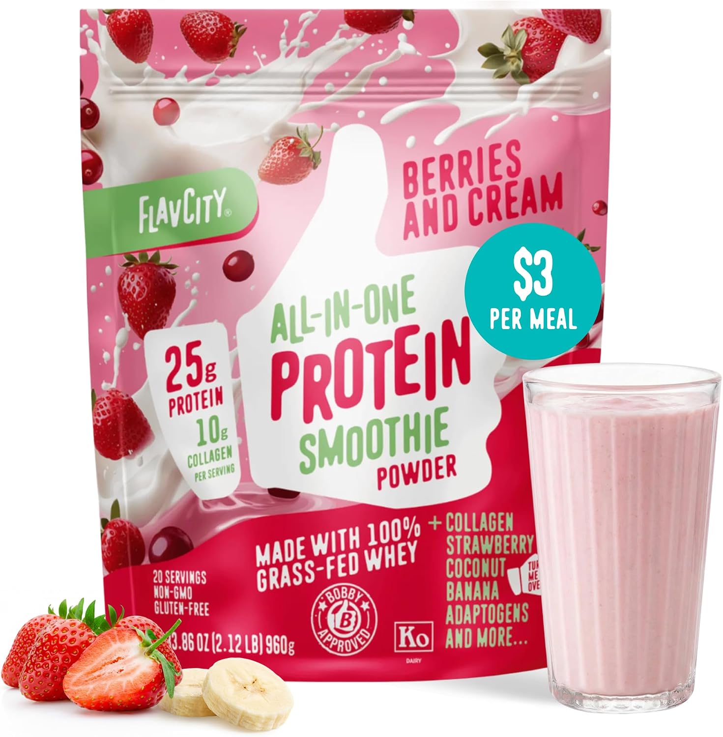 Flavcity Vanilla All in One Protein Shake Powder