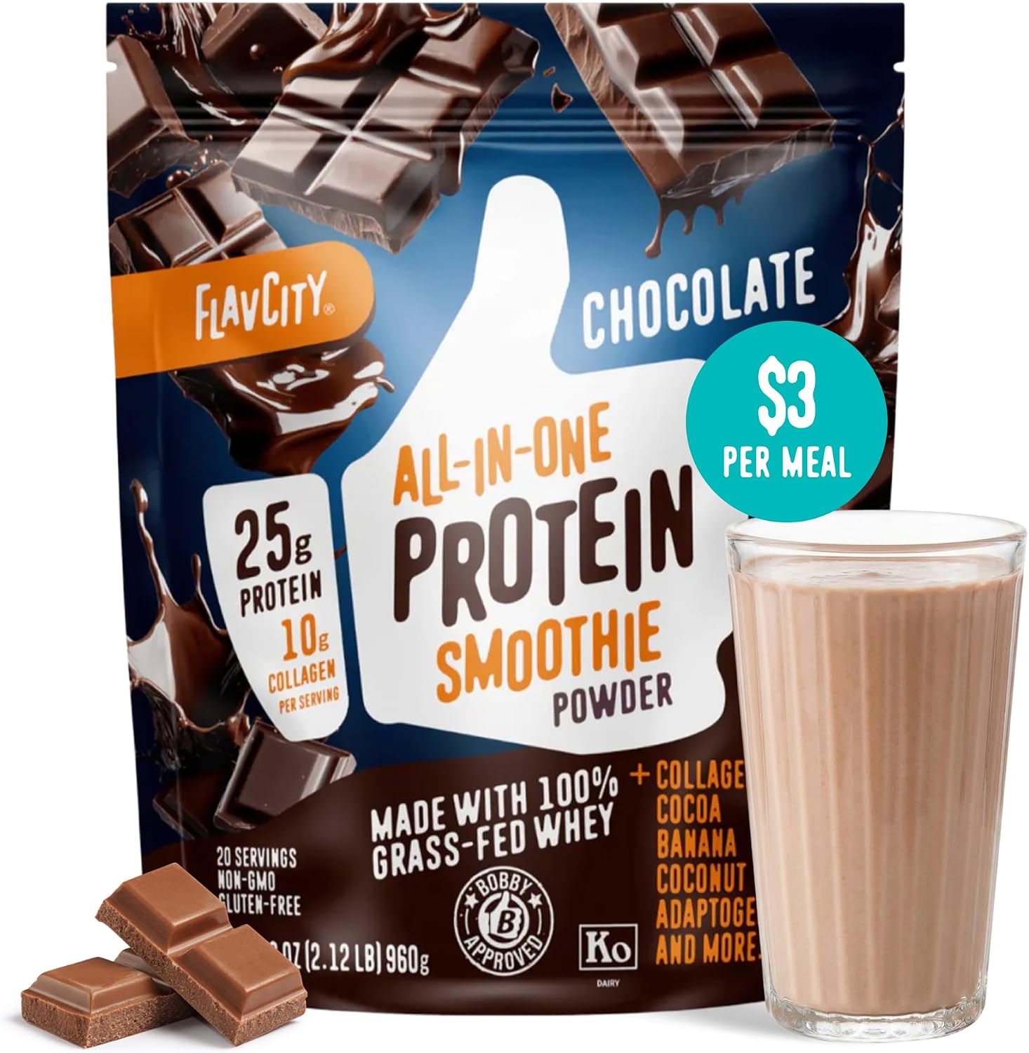 Flavcity Vanilla All in One Protein Shake Powder