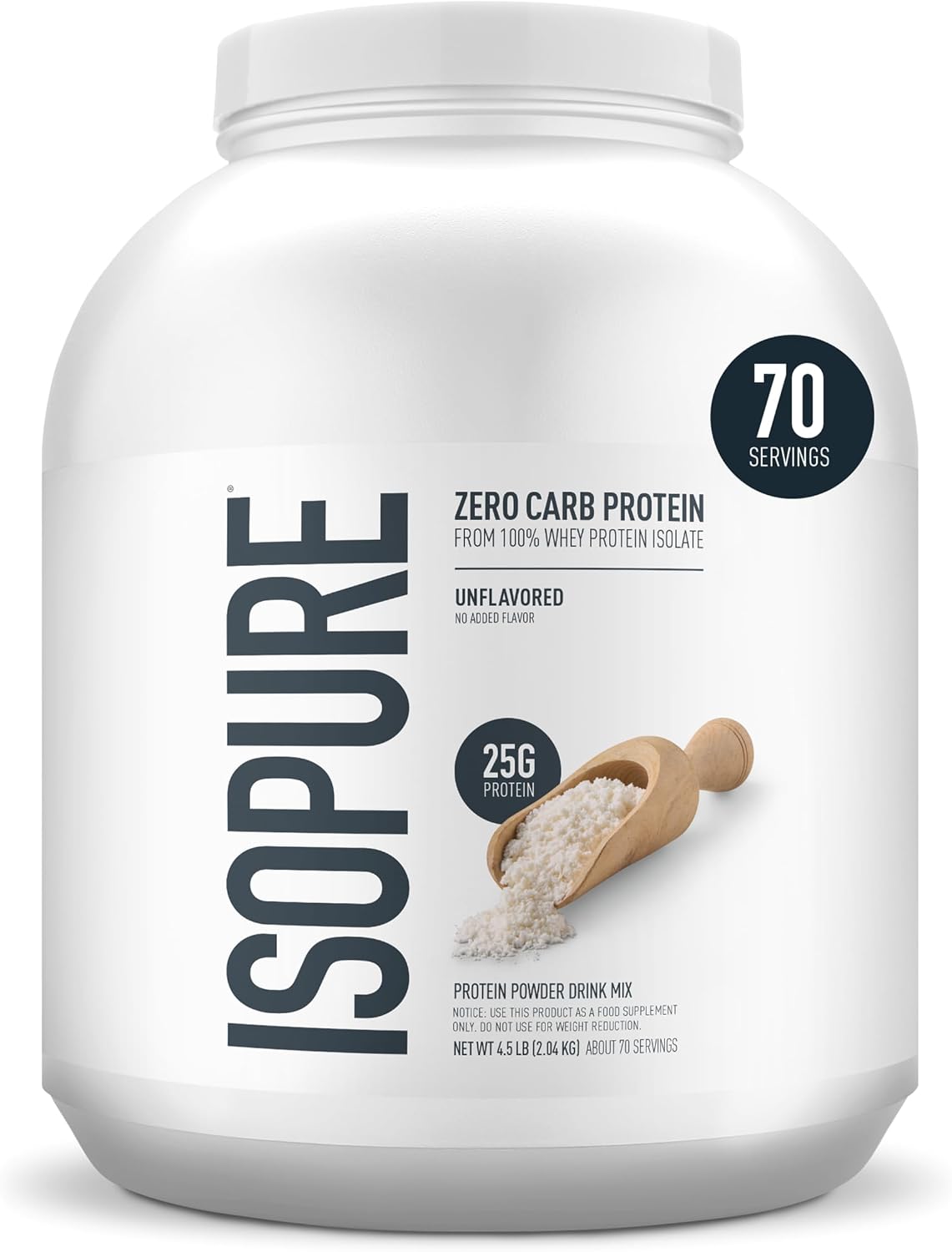 Isopure Zero Carb 100% Pure Whey Isolate Protein Powder Gluten Free