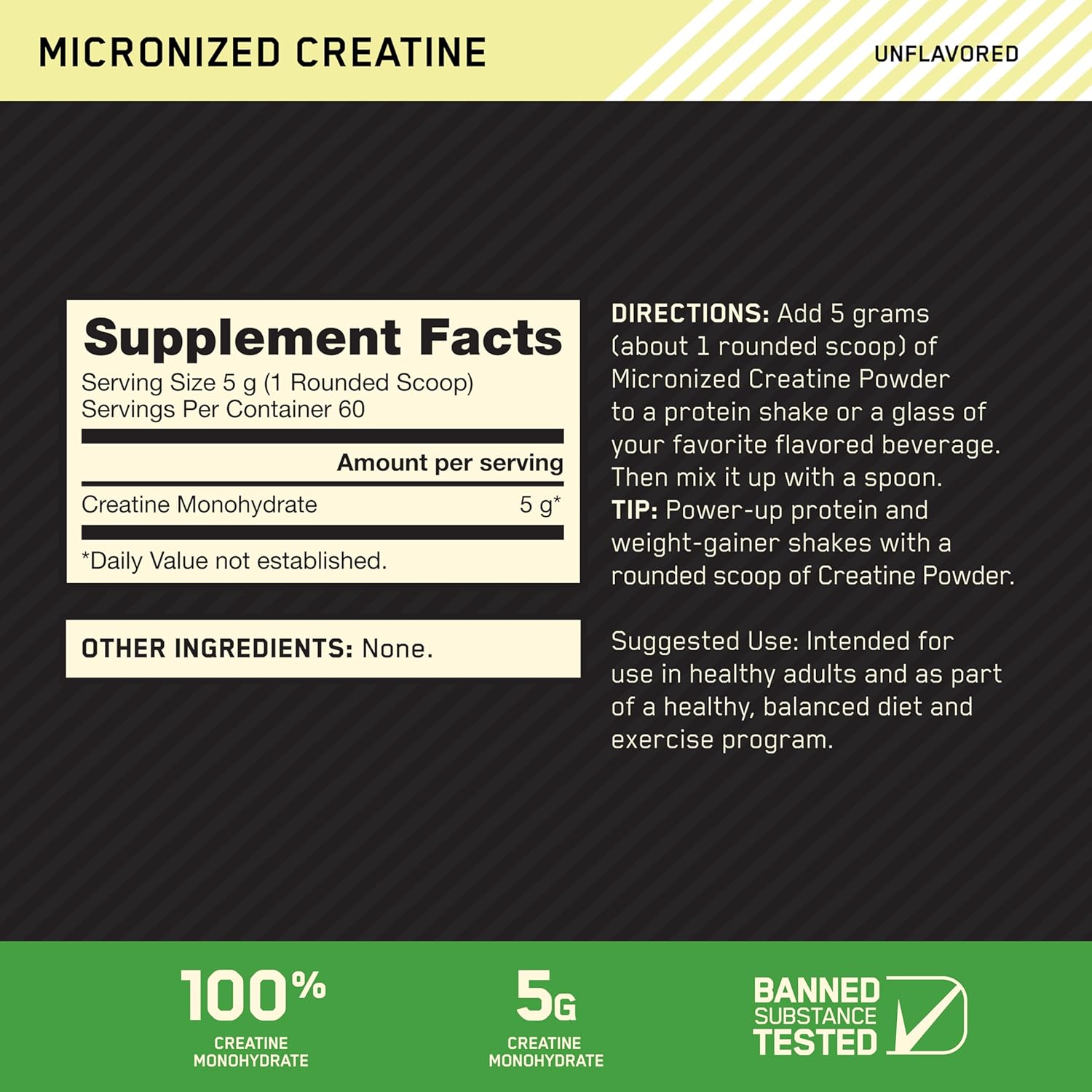 Optimum Nutrition Creatine Monohydrate Powder