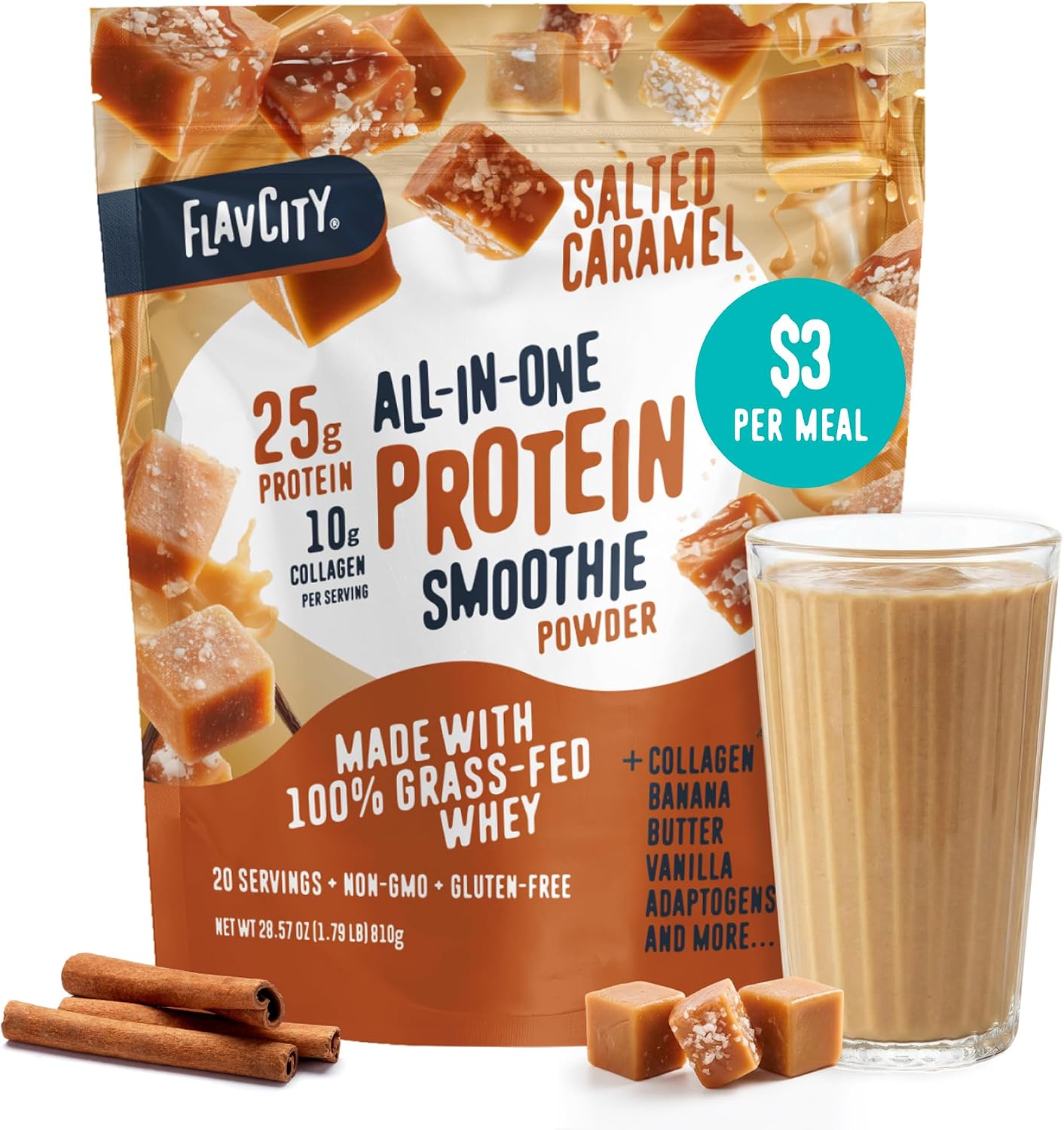 Flavcity Vanilla All in One Protein Shake Powder