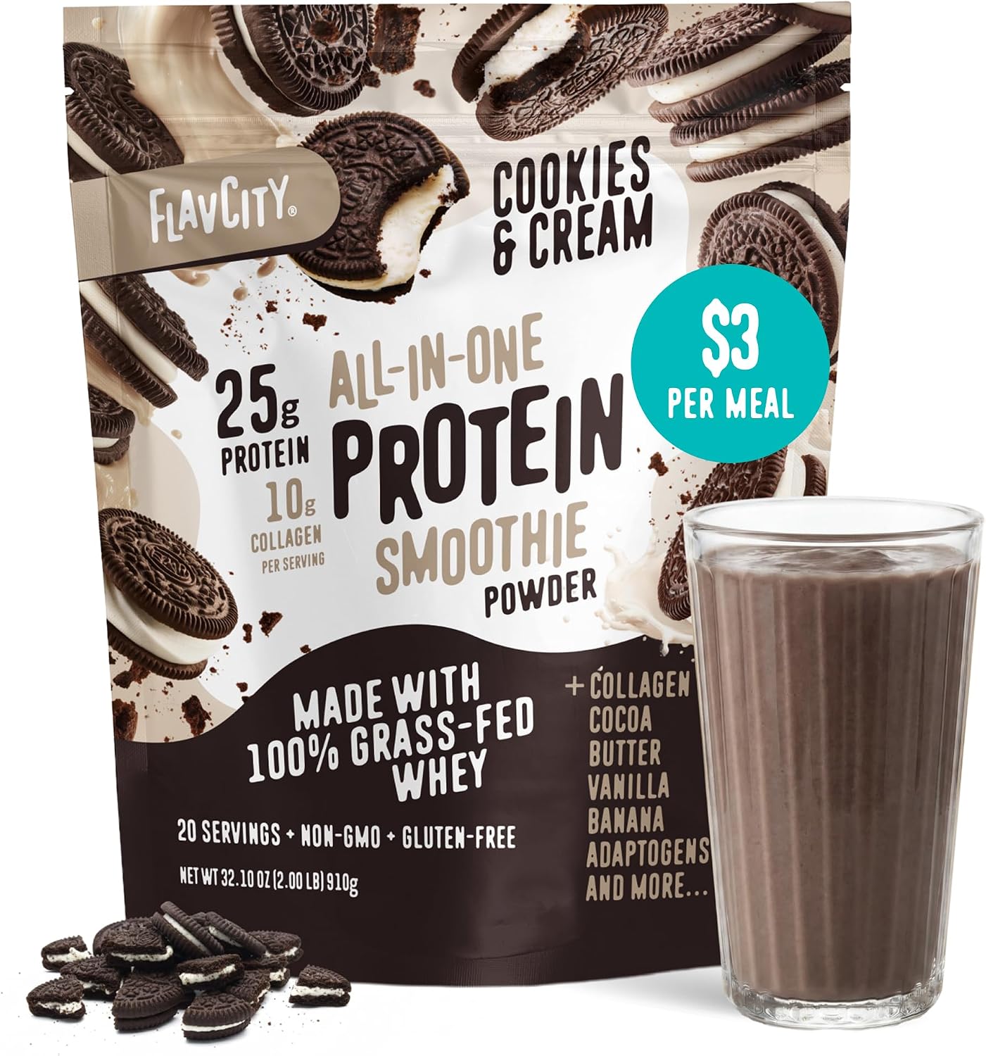 Flavcity Vanilla All in One Protein Shake Powder