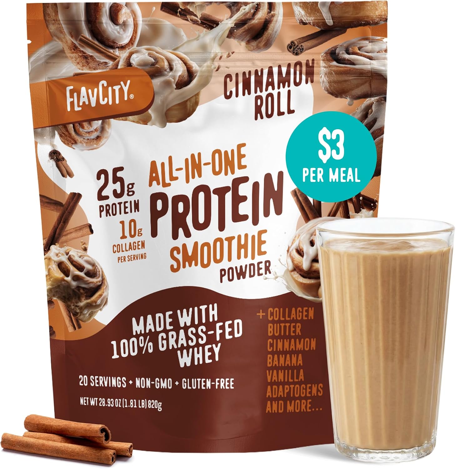 Flavcity Vanilla All in One Protein Shake Powder