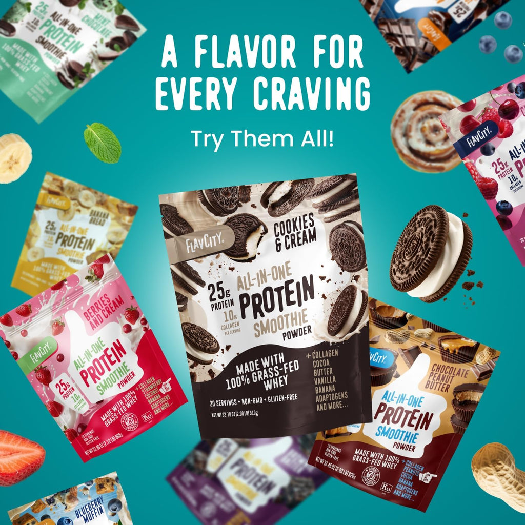 Flavcity Vanilla All in One Protein Shake Powder