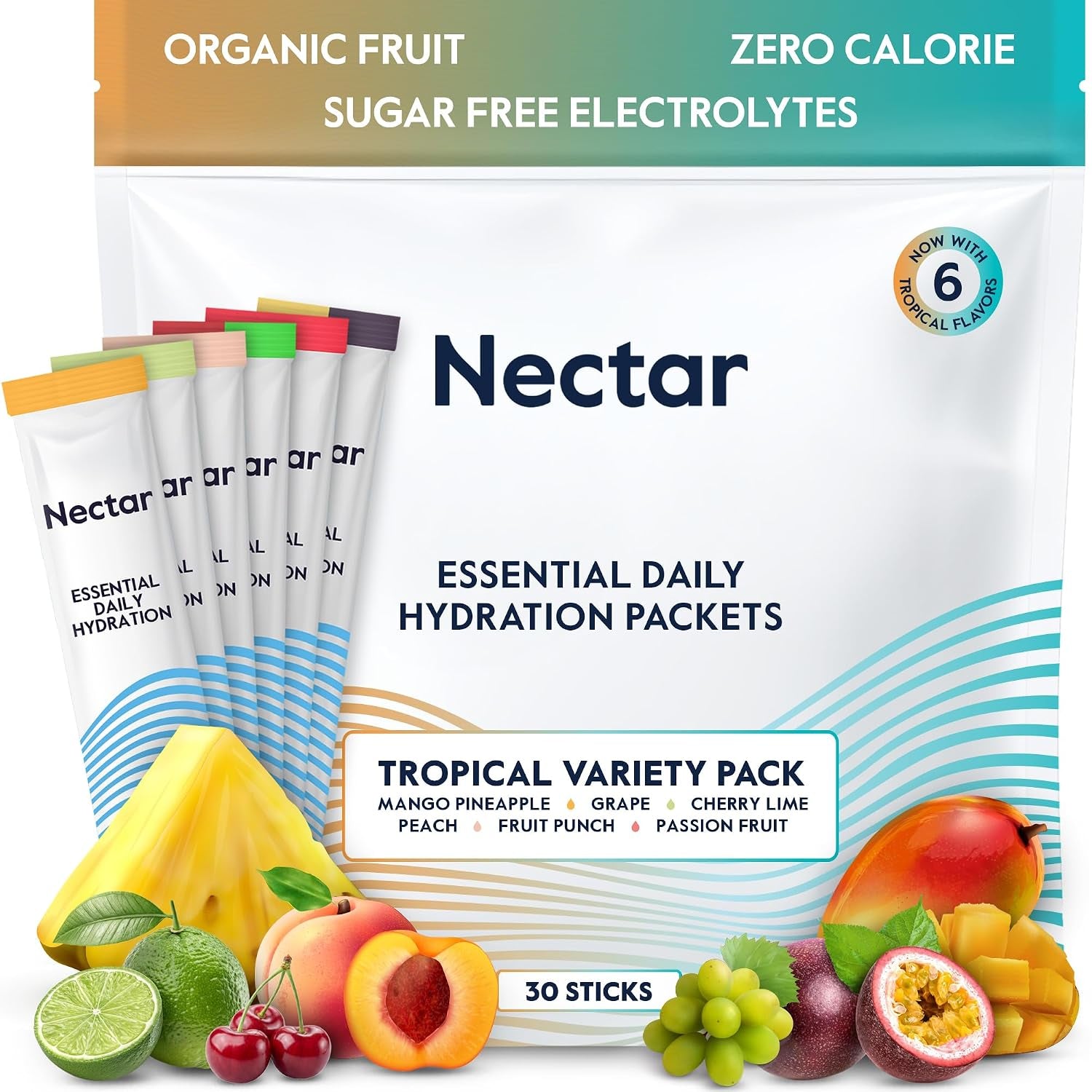 Nectar Hydration Electrolytes Powder Packets