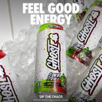 GHOST Energy Drink, Zero Sugars, 12-Pack, Sour Strips Appleberry, 16Oz