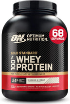 Optimum Nutrition Gold Standard 100% Whey Protein Powder, Vanilla Ice Cream, 2 Pound (Packaging May Vary) | 24G 100% Whey Protein per Serving, with Bcaas, Gluten Free, Banned Substance Tested, Easy Mixing, Muscle Support & Recovery