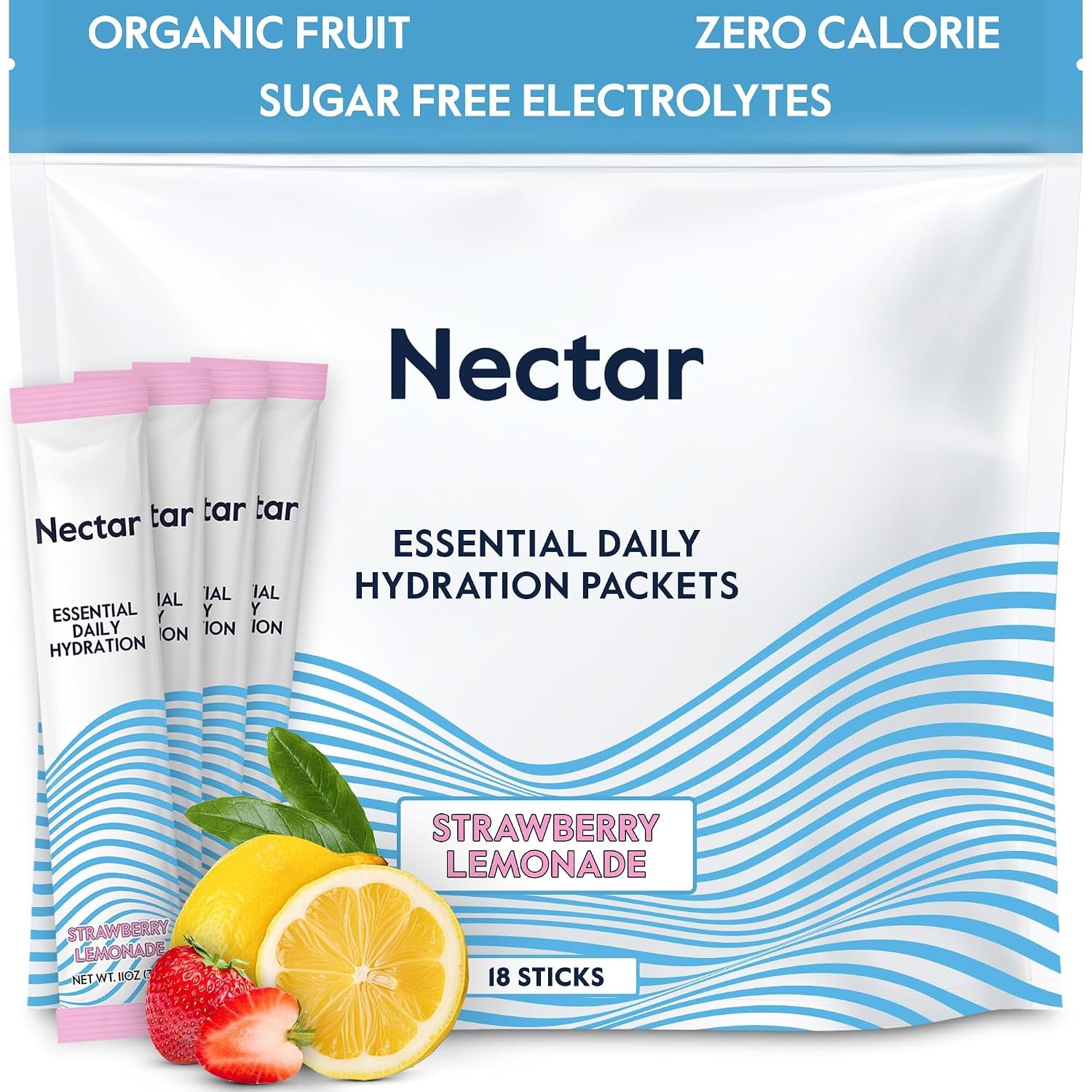 Nectar Hydration Electrolytes Powder Packets