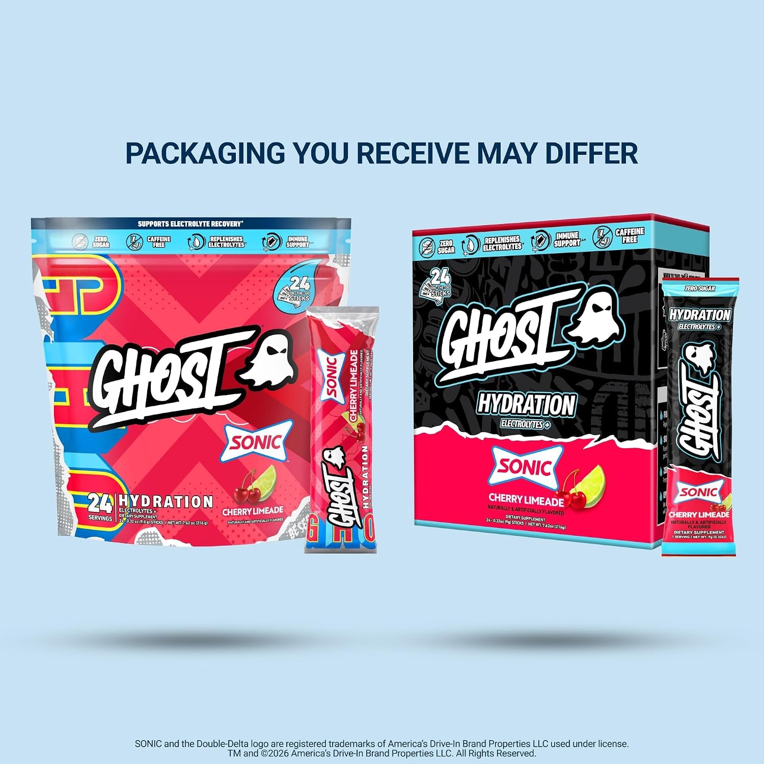 GHOST Hydration Electrolyte Powder Packets