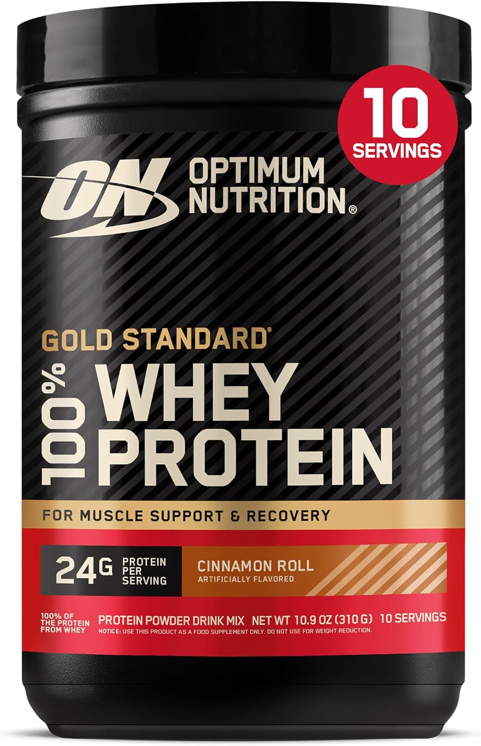 Optimum Nutrition Gold Standard 100% Whey Protein Powder, Vanilla Ice Cream, 2 Pound (Packaging May Vary) | 24G 100% Whey Protein per Serving, with Bcaas, Gluten Free, Banned Substance Tested, Easy Mixing, Muscle Support & Recovery