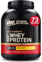 Optimum Nutrition Gold Standard 100% Whey Protein Powder, Vanilla Ice Cream, 2 Pound (Packaging May Vary) | 24G 100% Whey Protein per Serving, with Bcaas, Gluten Free, Banned Substance Tested, Easy Mixing, Muscle Support & Recovery