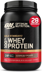 Optimum Nutrition Gold Standard 100% Whey Protein Powder, Vanilla Ice Cream, 2 Pound (Packaging May Vary) | 24G 100% Whey Protein per Serving, with Bcaas, Gluten Free, Banned Substance Tested, Easy Mixing, Muscle Support & Recovery