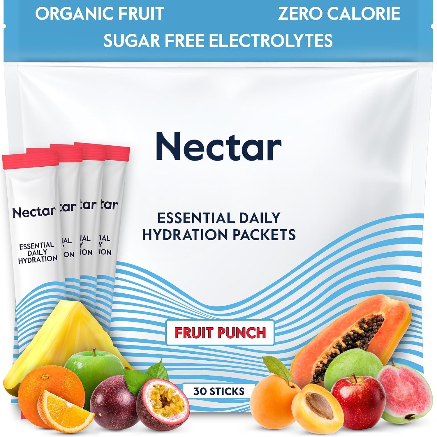 Nectar Hydration Electrolytes Powder Packets