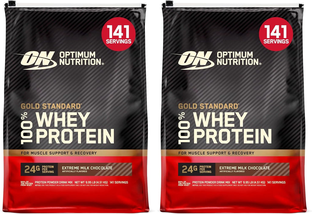 Optimum Nutrition Gold Standard 100% Whey Protein Powder, Vanilla Ice Cream, 2 Pound (Packaging May Vary) | 24G 100% Whey Protein per Serving, with Bcaas, Gluten Free, Banned Substance Tested, Easy Mixing, Muscle Support & Recovery