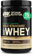 Optimum Nutrition Gold Standard 100% Whey Protein Powder, Vanilla Ice Cream, 2 Pound (Packaging May Vary) | 24G 100% Whey Protein per Serving, with Bcaas, Gluten Free, Banned Substance Tested, Easy Mixing, Muscle Support & Recovery