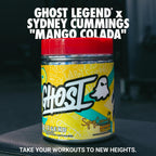GHOST Legend Pre-Workout Powder, Sydney Cummings Mango Colada, 20 Servings