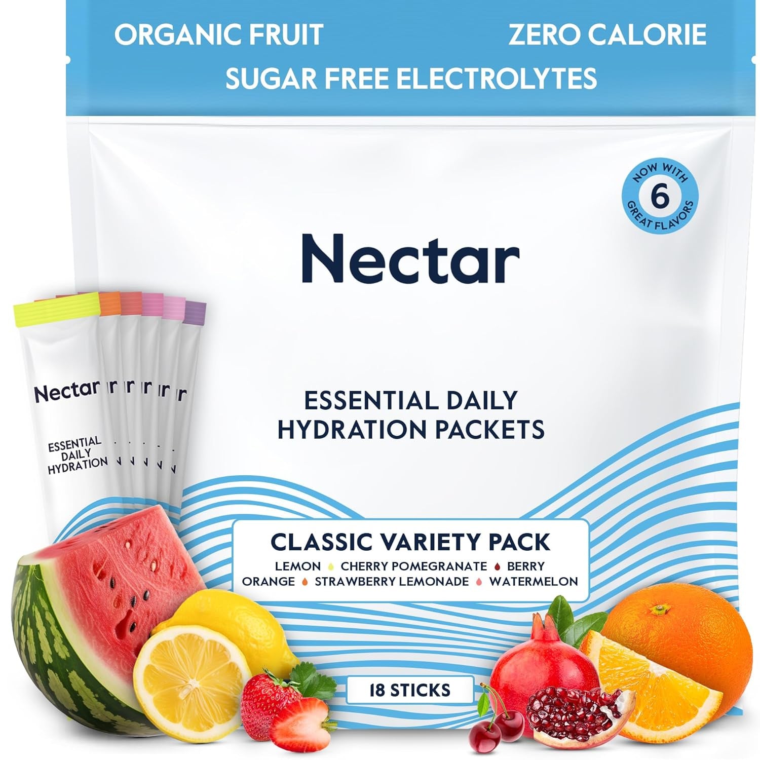 Nectar Hydration Electrolytes Powder Packets