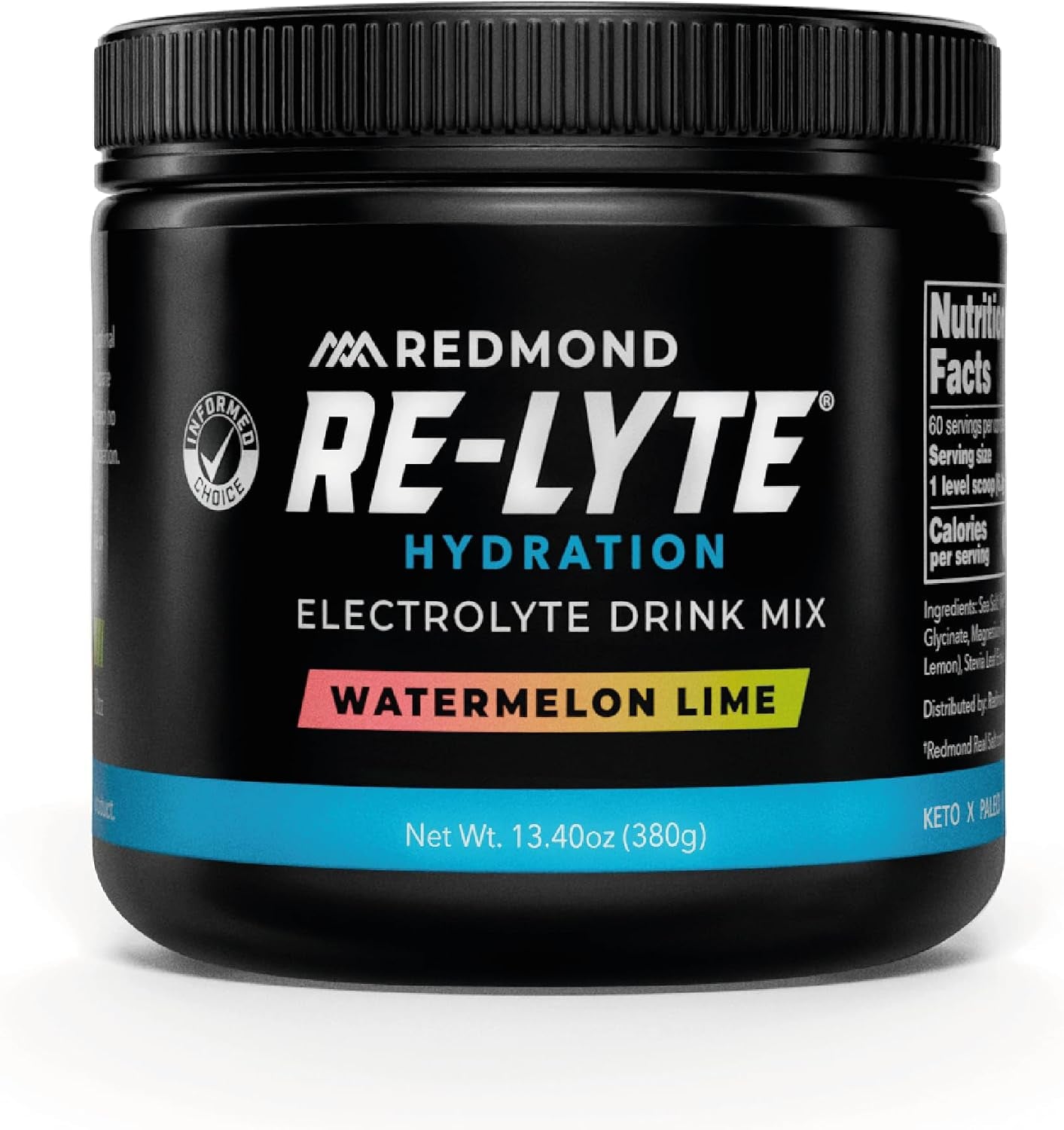Redmond Re-Lyte Sugar Free Electrolyte Powder Drink Mix