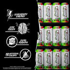 GHOST Energy Drink, Zero Sugars, 12-Pack, Sour Strips Appleberry, 16Oz