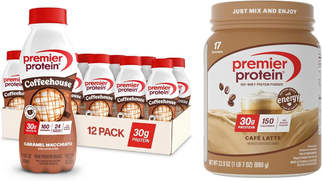 Premier Protein 30G High Protein Powder, 100% Whey, Vanilla, 17 Servings | No Added Sugar, Supports Muscle Health, Soy & Gluten-Free, 1.5 Lb